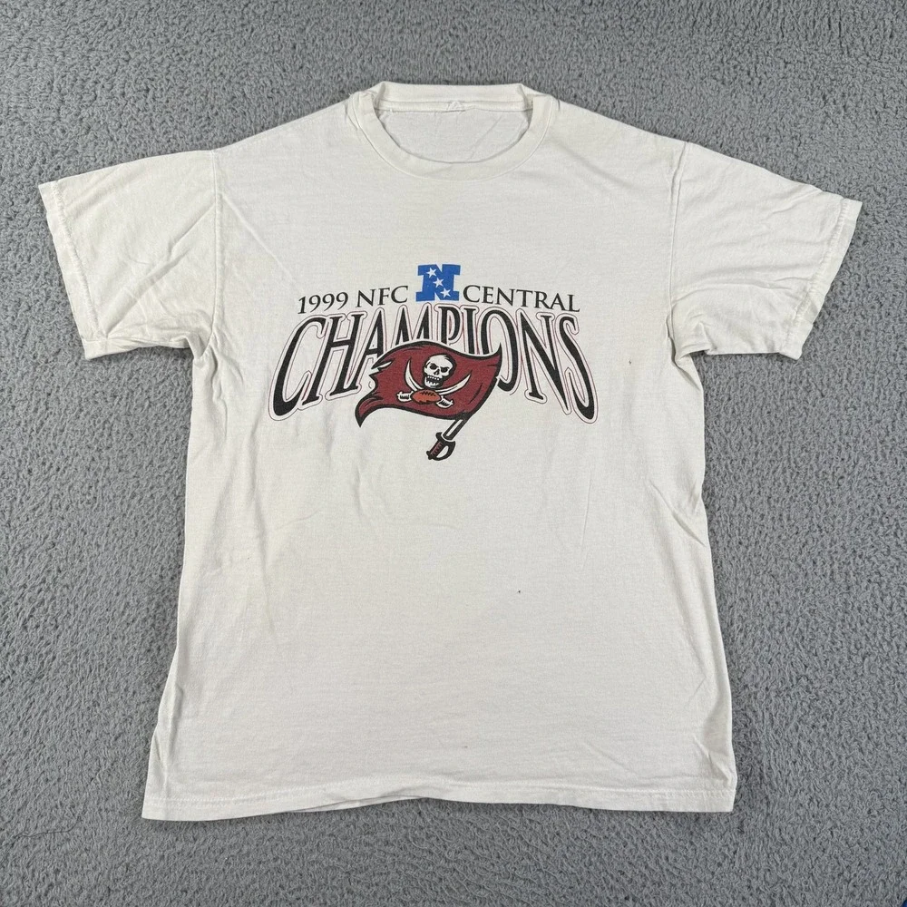 Vintage Tampa Bay‎ Buccaneers Shirt Mens Large NFL Football Champions 1999 90s